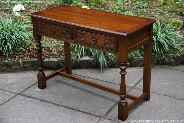 Image 63 of AN OLD CHARM LIGHT OAK LAMP PHONE HALL TABLE STAND SIDEBOARD