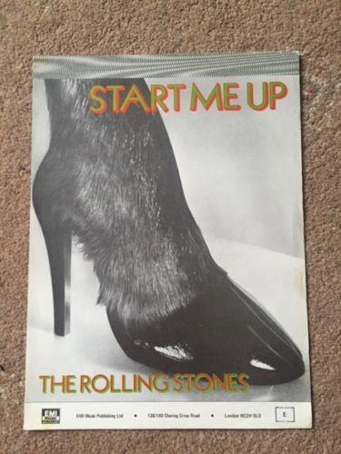 Preview of the first image of Rolling Stones Original Sheet Music " Start Me Up ".