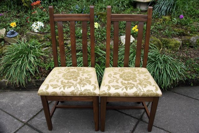 Image 19 of FOUR OLD CHARM ELM COTSWOLD KITCHEN DINING TABLE CHAIRS SET