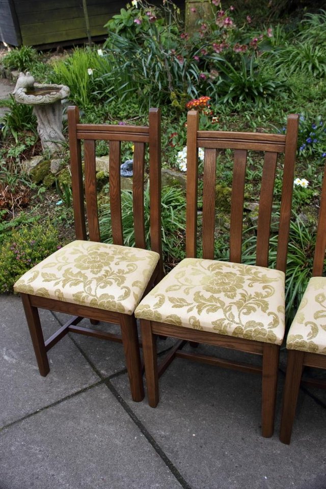 Image 52 of FOUR OLD CHARM ELM COTSWOLD KITCHEN DINING TABLE CHAIRS SET