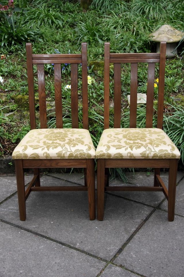 Image 54 of FOUR OLD CHARM ELM COTSWOLD KITCHEN DINING TABLE CHAIRS SET
