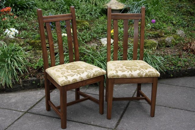 Image 58 of FOUR OLD CHARM ELM COTSWOLD KITCHEN DINING TABLE CHAIRS SET