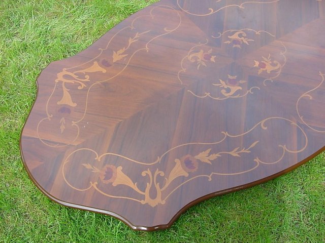Image 3 of Large table top with inlay