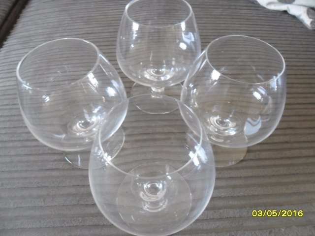 Image 2 of Dartington Glass Brandy Glasses