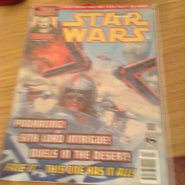 Preview of the first image of Star Wars comic 15 Aug 1999.