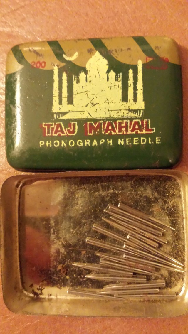 Image 3 of Rare Taj Mahal gramaphone phonograph needle tin