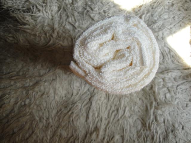 Preview of the first image of New Beigey Cream Dove Small Hand Towel.