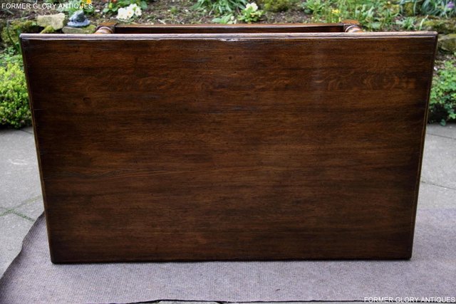 Image 41 of A TITCHMARSH GOODWIN STYLE OAK TWO DRAWER COFFEE TABLE STAND