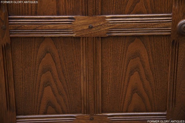 Image 14 of AN ERCOL GOLDEN DAWN CORNER DISPLAY CABINET CUPBOARD STAND