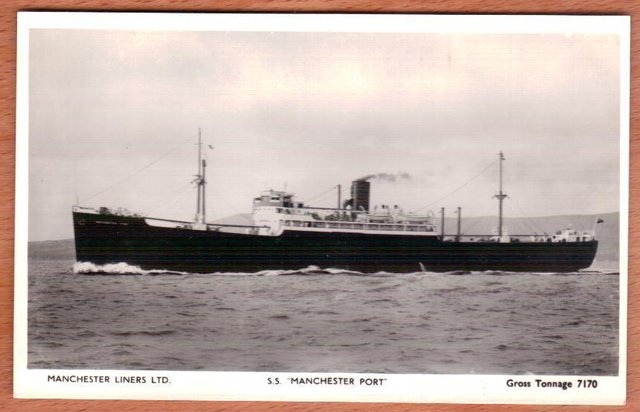 Preview of the first image of S S MANCHESTER PORT ORIGINAL POSTCARD.