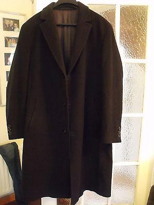 Image 2 of SAVOY TAYLORS GUILD Men's Navy Blue Wool & Cashmere 3/4 coat
