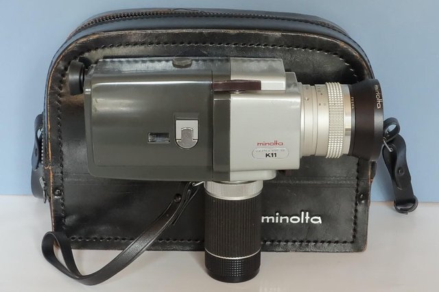 Preview of the first image of Minolta K11 Autopak-8 video camera with case.