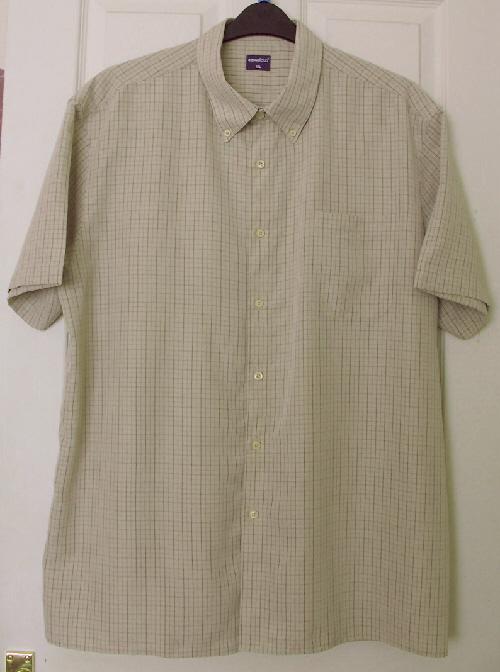 Preview of the first image of Gorgeous Mens Beige Check Shirt By Casual Club - Sz XXL  B22.