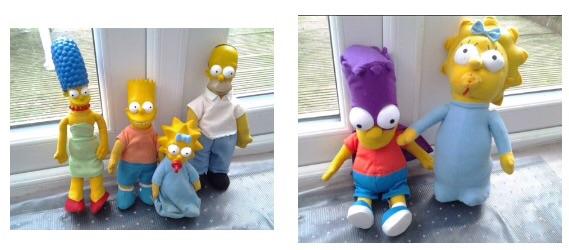 Preview of the first image of COLLECTABLE SIMPSONS TOYS x 6.