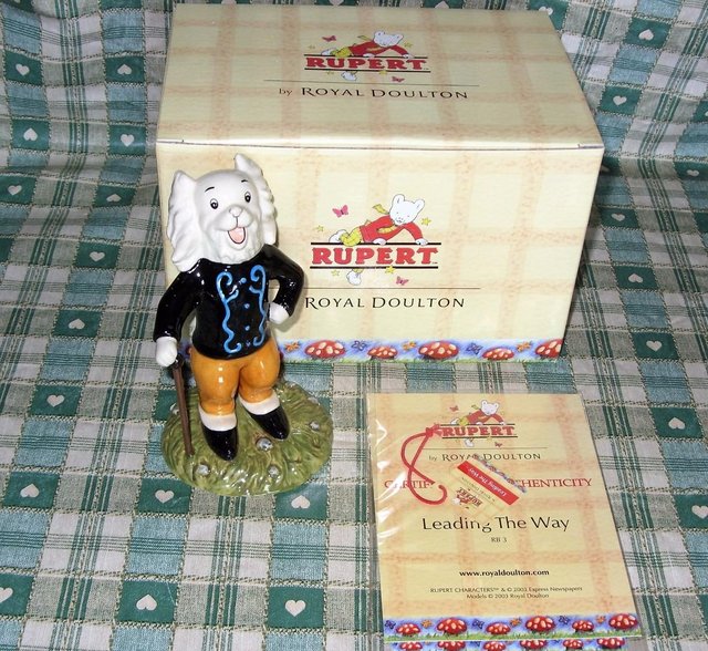 Image 3 of Royal Doulton Rupert Bear characters x4 new