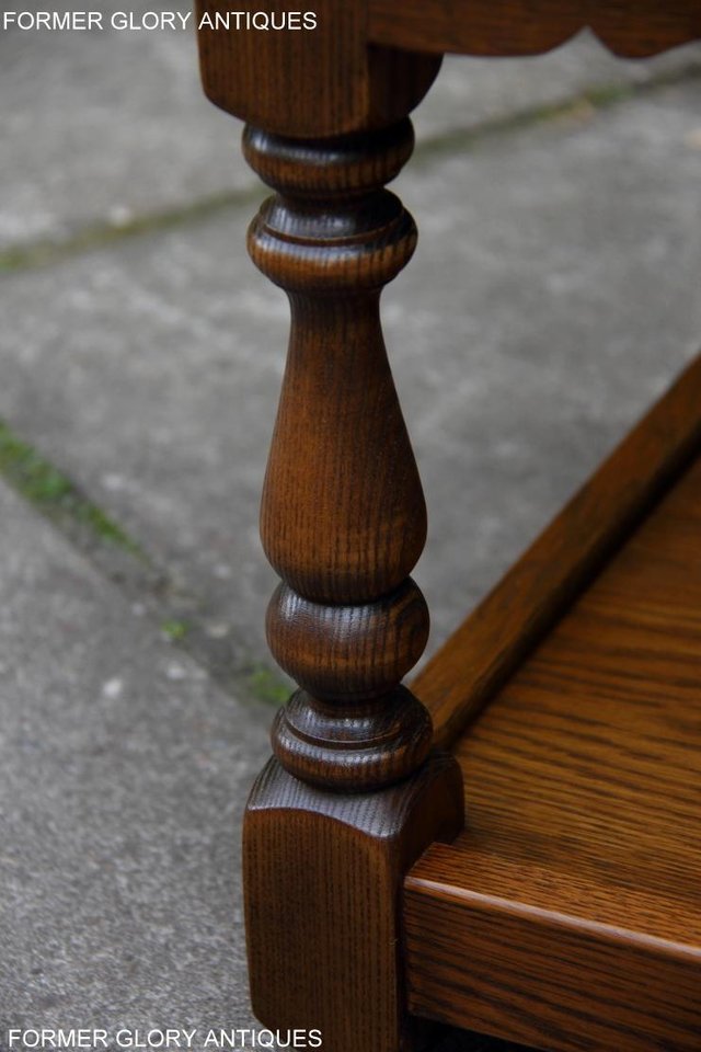 Image 32 of OLD CHARM LIGHT OAK COFFEE TABLE LAMP TV STAND
