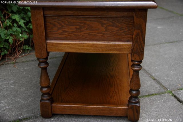 Image 43 of OLD CHARM LIGHT OAK COFFEE TABLE LAMP TV STAND