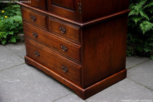 Image 8 of TITCHMARSH GOODWIN ROYAL OAK WARDROBE CHEST OF DRAWERS STAND