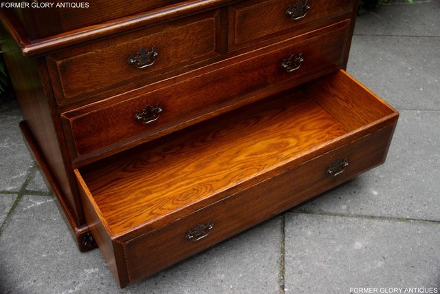 Image 33 of TITCHMARSH GOODWIN ROYAL OAK WARDROBE CHEST OF DRAWERS STAND