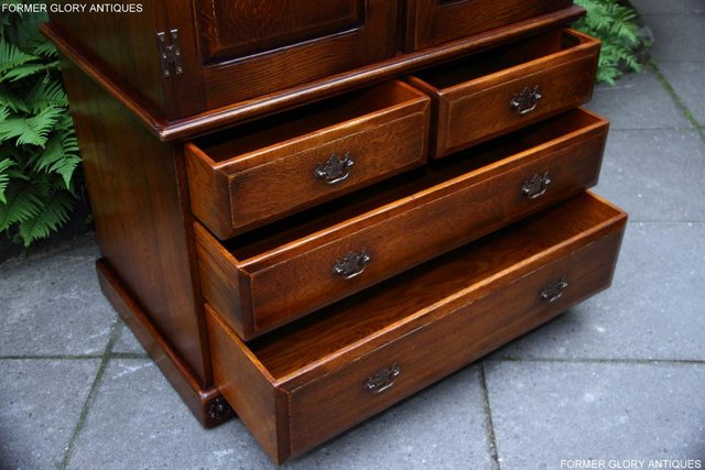 Image 68 of TITCHMARSH GOODWIN ROYAL OAK WARDROBE CHEST OF DRAWERS STAND