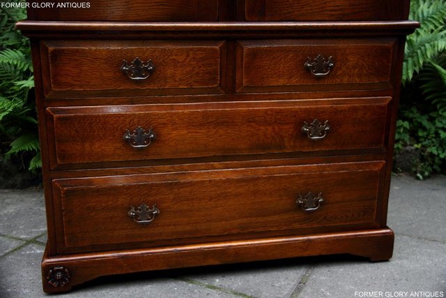 Image 85 of TITCHMARSH GOODWIN ROYAL OAK WARDROBE CHEST OF DRAWERS STAND