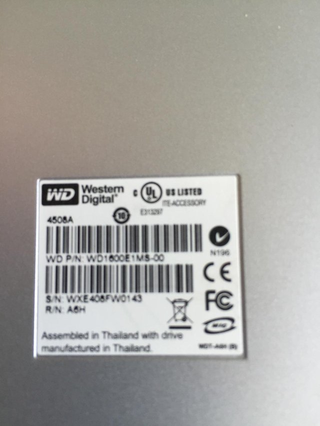 Image 2 of USB driven WD portable hard drive