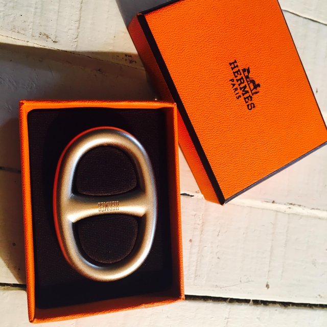 Image 2 of Hermes Scarf ring in original box