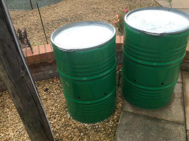 Preview of the first image of Steel Loose Clamp Lid Garden Incinerator/Burner 45 Gallon.