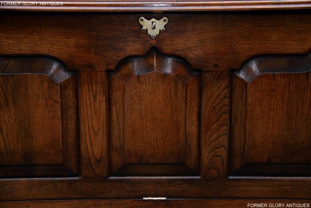 Image 49 of TITCHMARSH GOODWIN STYLE OAK BLANKET DOWER CHEST TV STAND