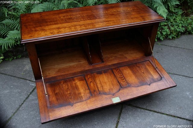 Image 58 of TITCHMARSH GOODWIN STYLE OAK BLANKET DOWER CHEST TV STAND
