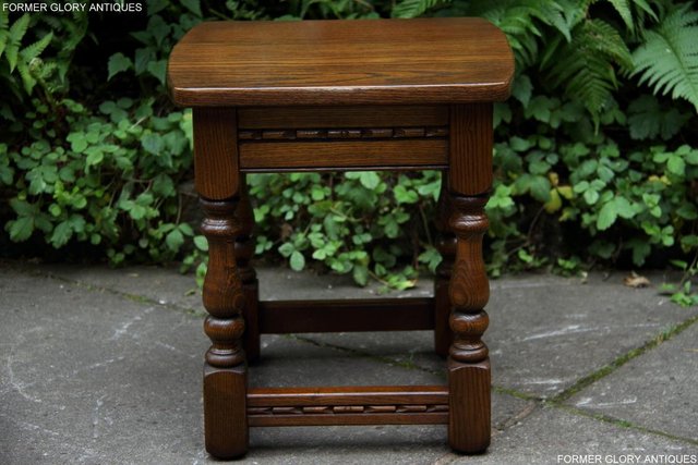 Image 19 of AN OLD CHARM LIGHT OAK NEST OF THREE SIDE END COFFEE TABLES