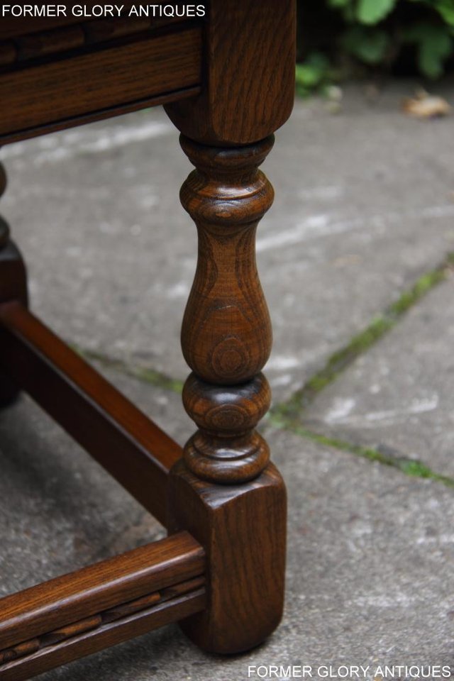 Image 56 of AN OLD CHARM LIGHT OAK NEST OF THREE SIDE END COFFEE TABLES