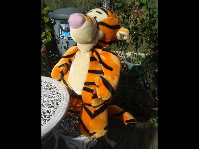 Preview of the first image of HUGE TIGGER SOFT TOY - WINNIE THE POOH MEMORABILIA.