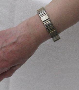Preview of the first image of Magor vintage stainless steel gents bracelet.