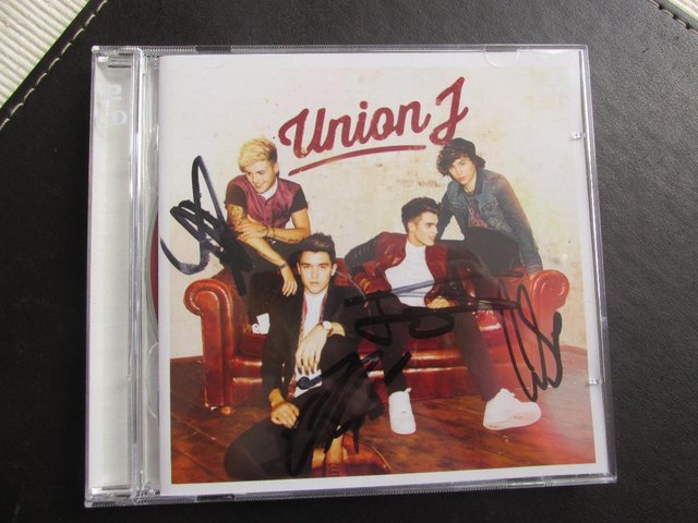 Preview of the first image of UNION J Hand Signed CD.