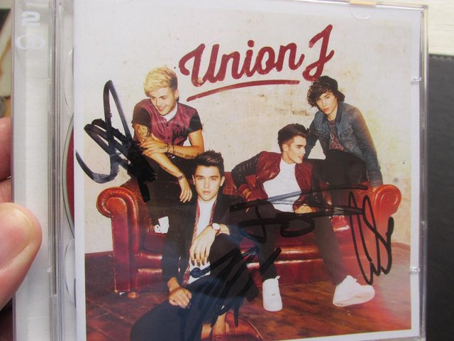 Image 2 of UNION J Hand Signed CD