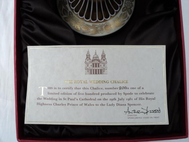 Image 2 of Royal Wedding Chalice by Spode ...AMAZING ITEM!