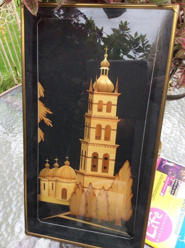 Image 3 of 3D wooden collage picture of church