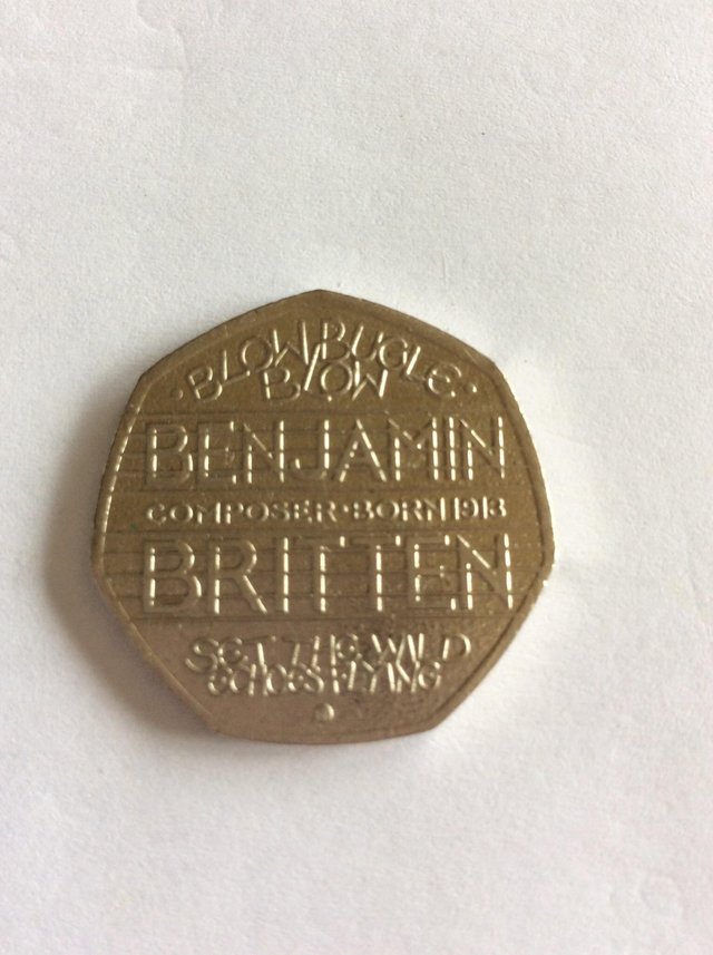 Preview of the first image of Rare Benjamin Britain 50p.