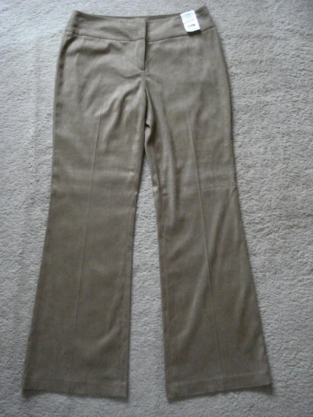 Preview of the first image of NEW NEXT TAILORED STRETCH MACHINE WASHABLE TROUSERS SIZE 12.