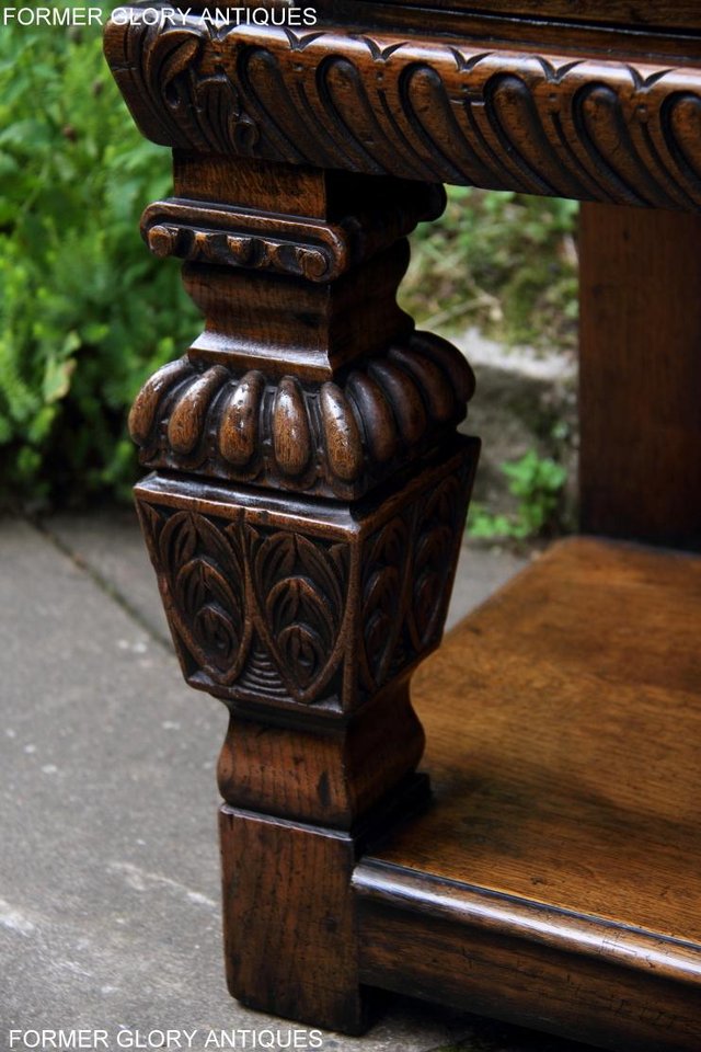 Image 12 of A TITCHMARSH GOODWIN STYLE OAK DRESSER BASE SIDEBOARD TABLE