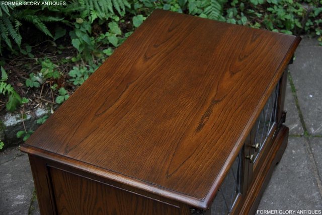 Image 13 of AN OLD CHARM LIGHT OAK HI FI DVD CD TV CABINET STAND TABLE
