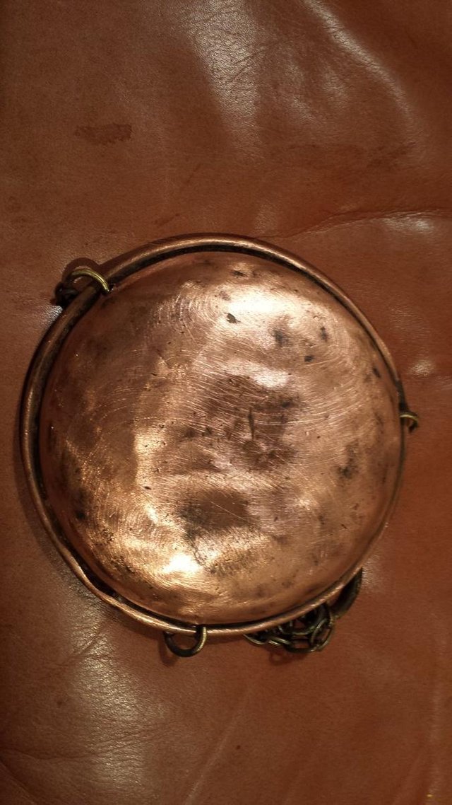 Image 3 of Unusual weighted copper scale scales pan