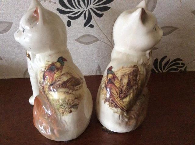 Image 3 of Antique Twin cats
