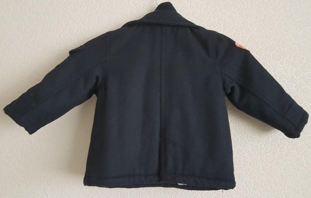 Image 3 of Smart M&S Boys Navy Wool Winter Coat - Age 1.5 - 2 yrs   B23