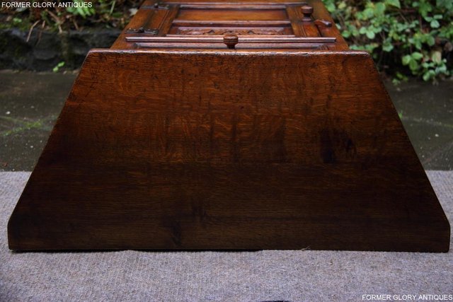 Image 18 of TITCHMARSH & GOODWIN OAK CANTED CABINET HALL TABLE SIDEBOARD