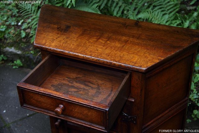 Image 22 of TITCHMARSH & GOODWIN OAK CANTED CABINET HALL TABLE SIDEBOARD