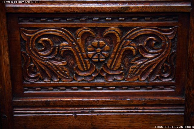 Image 43 of TITCHMARSH & GOODWIN OAK CANTED CABINET HALL TABLE SIDEBOARD