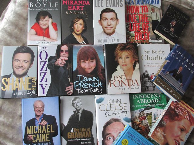 Image 3 of LARGE COLLECTION OF AUTOBIOGRAPHIES / BIOGRAPHYS FILM COMEDY