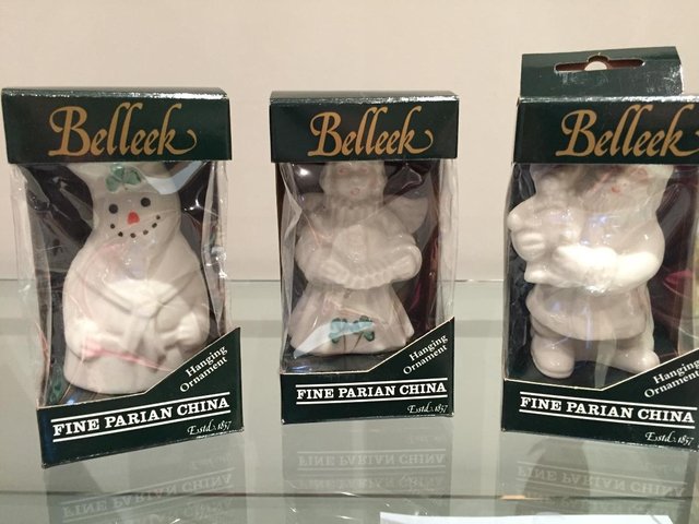 Preview of the first image of Belleek Christmas Ornaments.
